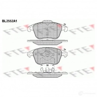 Тормозные колодки дисковые, комплект FTE BL2552A1 605723 24558 24 557