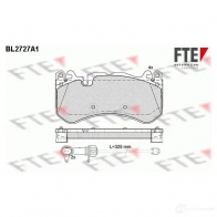 Тормозные колодки дисковые, комплект FTE BL2727A1 D1291-8408 605917 244 55