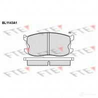 Тормозные колодки, комплект FTE 604185 bl1143a1 D188-7112 207 60