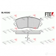 Тормозные колодки дисковые, комплект FTE 604642 BL1632A2 2 1571 21959