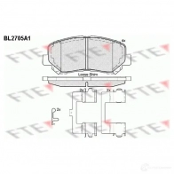 Тормозные колодки дисковые, комплект FTE Mazda CX-5 BL2705A1 D1623-8836 255 64