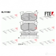 Тормозные колодки, комплект FTE 20636 2 0635 604152 bl1113b2