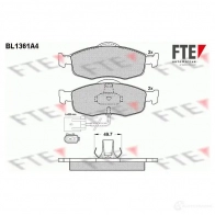 Тормозные колодки дисковые, комплект FTE BL1361A4 21396 213 95 604424