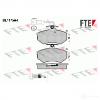 Тормозные колодки дисковые, комплект FTE 206 69 604212 BL1175A4 20778