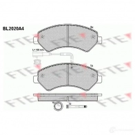 Тормозные колодки дисковые, комплект FTE 24 466 605149 BL2020A4 24467