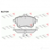 Тормозные колодки дисковые, комплект FTE 2532 6 Mercedes B-Class (W246) 2 Хэтчбек 2.0 B 200 Natural Gas Drive / B 200 c (2448) 156 л.с. 2012 – 2025 BL2712A1 25327