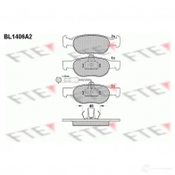 Тормозные колодки дисковые, комплект FTE BL1406A2 604479 2193 0 21931