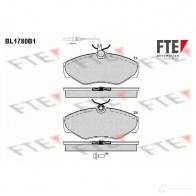 Тормозные колодки дисковые, комплект FTE BL1780B1 23 098 Renault Avantime (DE0) 1 Минивэн 3.0 V6 (DE04. DE0T) 207 л.с. 2001 – 2003 23099