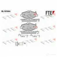 Тормозные колодки дисковые, комплект FTE 23743 BL1829A4 234 28 Mercedes E-Class (W211) 3 Седан 2.7 E 270 CDI (2116) 163 л.с. 2002 – 2008