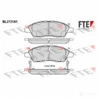 Тормозные колодки дисковые, комплект FTE 605911 24 724 24725 BL2721A1