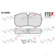 Тормозные колодки дисковые, комплект FTE Iveco Daily 3 Фургон 29 L 14 136 л.с. 2005 – 2006 29 123 BL1869B2 XVUU1N