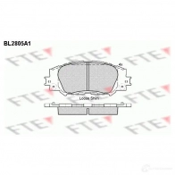 Тормозные колодки дисковые, комплект FTE D1210-896 9 OFC4X BL2805A1 Toyota Corolla (E170) 11 2013 – 2018