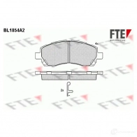 Тормозные колодки, комплект FTE 23781 23 780 Subaru Impreza (GC) 1 Седан 2.0 i 125 л.с. 1998 – 2000 bl1854a2