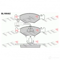 Тормозные колодки дисковые, комплект FTE Fiat Palio (178) 1 Хэтчбек 1.2 68 л.с. 1999 – 2000 23772 BL1664A2 211 93