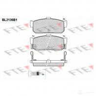 Тормозные колодки дисковые, комплект FTE BL2136B1 21714 Nissan Primera (W10) 1 Универсал 1.6 i 102 л.с. 1991 – 1998 2 1713