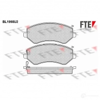 Тормозные колодки дисковые, комплект FTE BL1998U2 605127 2 3638 23639