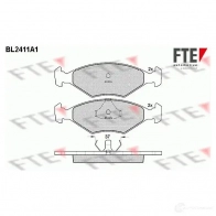 Тормозные колодки, комплект FTE 21962 bl2411a1 21 193 605561