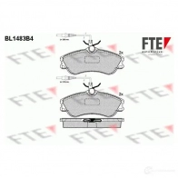 Тормозные колодки дисковые, комплект FTE 23 124 23125 BL1483B4 Peugeot Partner