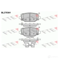 Тормозные колодки дисковые, комплект FTE 25 376 BL2703A1 Fiat Freemont (345) 1 Кроссовер 2.0 JTD 170 л.с. 2011 – 2025 25377