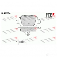 Тормозные колодки дисковые, комплект FTE 604787 D1533-8742 BL1753B4 2 3284