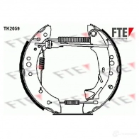 Барабанные тормозные колодки, комплект FTE 4028569474946 616180 XOWQ 4 tk2059