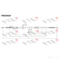 Трос ручника FTE 609599 LBTG P29 FBS25029 4028569743998