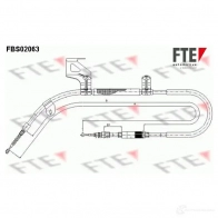 Трос ручника FTE R8K IMSK FBS02063 4028569449784 Volkswagen Passat (B5) 3 Универсал 1.9 TDI 90 л.с. 1997 – 2000