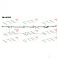 Трос ручника FTE IBT7XC A Volkswagen Multivan (T5, 7HM) 1 Минивэн 3.2 V6 235 л.с. 2004 – 2009 FBS02087 4028569487588