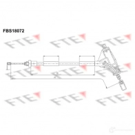 Трос ручника FTE FBS18072 Peugeot 406 1 (8E, 8F) Универсал 2.0 HDI 90 90 л.с. 1999 – 2004 4028569715117 2 7549