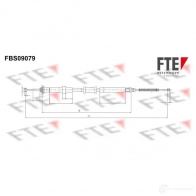 Трос ручника FTE 4028569714981 J U15CYZ FBS09079 Fiat Panda