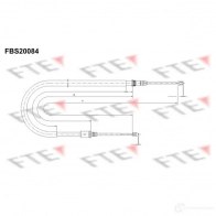 Трос ручника FTE Renault Laguna (BT) 3 Хэтчбек 2.0 dCi (BT01. BT08. BT09. BT0E) 150 л.с. 2007 – 2015 4028569714943 FBS20084 723K ICA