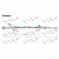 Трос сцепления FTE 4028569480169 8 L2FUQ0 609681 fks09021