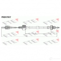 Трос сцепления FTE 4028569342276 fks17017 HCO 7N Opel Corsa (B) 2 Хэтчбек 1.0 i 12V (F08) 54 л.с. 1996 – 2000