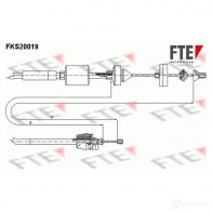 Трос сцепления FTE Renault Kangoo (FC) 1 Фургон 1.9 D (FC0J) 65 л.с. 1999 – 2003 41VA P 4028569464794 fks20019