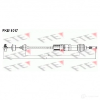 Трос сцепления FTE fks18017 4028569441290 B NQJ5V Peugeot 306