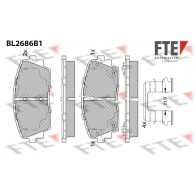 Тормозные колодки дисковые, комплект FTE H WIQ9 1439895832 BL2686B1