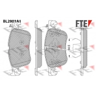 Тормозные колодки дисковые, комплект FTE 1439895883 BL2901A1 1M6INI B