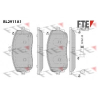 Тормозные колодки дисковые, комплект FTE Mercedes B-Class (W247) 3 Хэтчбек B 250 e (247.086) 218 л.с. 2020 – 2024 6 1PYMF BL2911A1