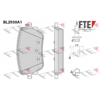 Тормозные колодки дисковые, комплект FTE 3DXR NYR Mercedes GLB (X247) 1 1 GLB 250 (247.646) 224 л.с. 2019 – 2024 BL2930A1