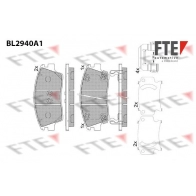 Тормозные колодки дисковые, комплект FTE 5G VDG7 1439895925 BL2940A1