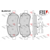 Тормозные колодки дисковые, комплект FTE Ford Transit 8 (V363) Автобус 2.2 TDCi RWD 155 л.с. 2013 – 2025 E5BKE 7X BL2941A1