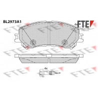 Тормозные колодки дисковые, комплект FTE HQ0X YO Renault Megane (B9) 4 Хэтчбек 1.8 Blue dCi 150 (B9A7) 150 л.с. 2019 – 2024 BL2973A1