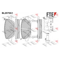 Тормозные колодки дисковые, комплект FTE UF 8JEW BL2979A1 Fiat Tipo (356) 2 Седан 1.6 D (356SxG1B) 114 л.с. 2016 – 2025