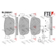 Тормозные колодки дисковые, комплект FTE BL2980A1 Audi A4 (B9) 5 Универсал 2.0 Tfsi G Tron 170 л.с. 2016 – 2025 KGJ8 917