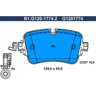 Тормозные колодки дисковые, комплект GALFER 64 N5FR3 Audi Q8 (4MN) 1 Внедорожник 3.0 Tdi Quattro 249 л.с. 2018 – наст. время B1.G120-1774.2