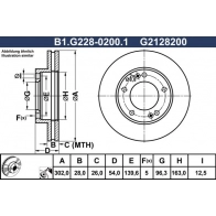 Тормозной диск GALFER 9K SIQ9 1440636209 B1.G228-0200.1