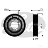 Шкив коленвала GATES 5414465737497 tvd1036 Opel Corsa (C) 3 Хэтчбек 1.7 DTI (F08. F68) 75 л.с. 2000 – 2009 812A C