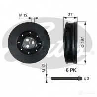 Шкив коленвала GATES tvd1060a TVD1060 SET 61 413486 - Изображение 5