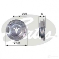 Шкив коленвала GATES 413498 tvd1071 Y3T DT 5414465990397