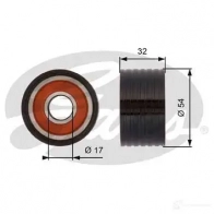 Обводной ролик ремня ГРМ GATES G B3OOA 5414465932793 t42166 Renault